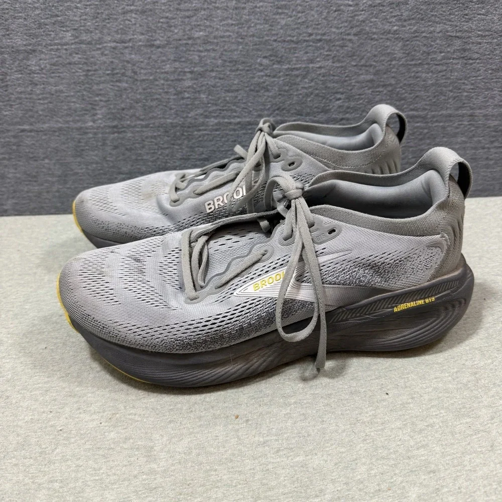 Men's Brooks Adrenaline GTS 25, Primer Grey/Ebony/Jasmin, 11 2E Wide US